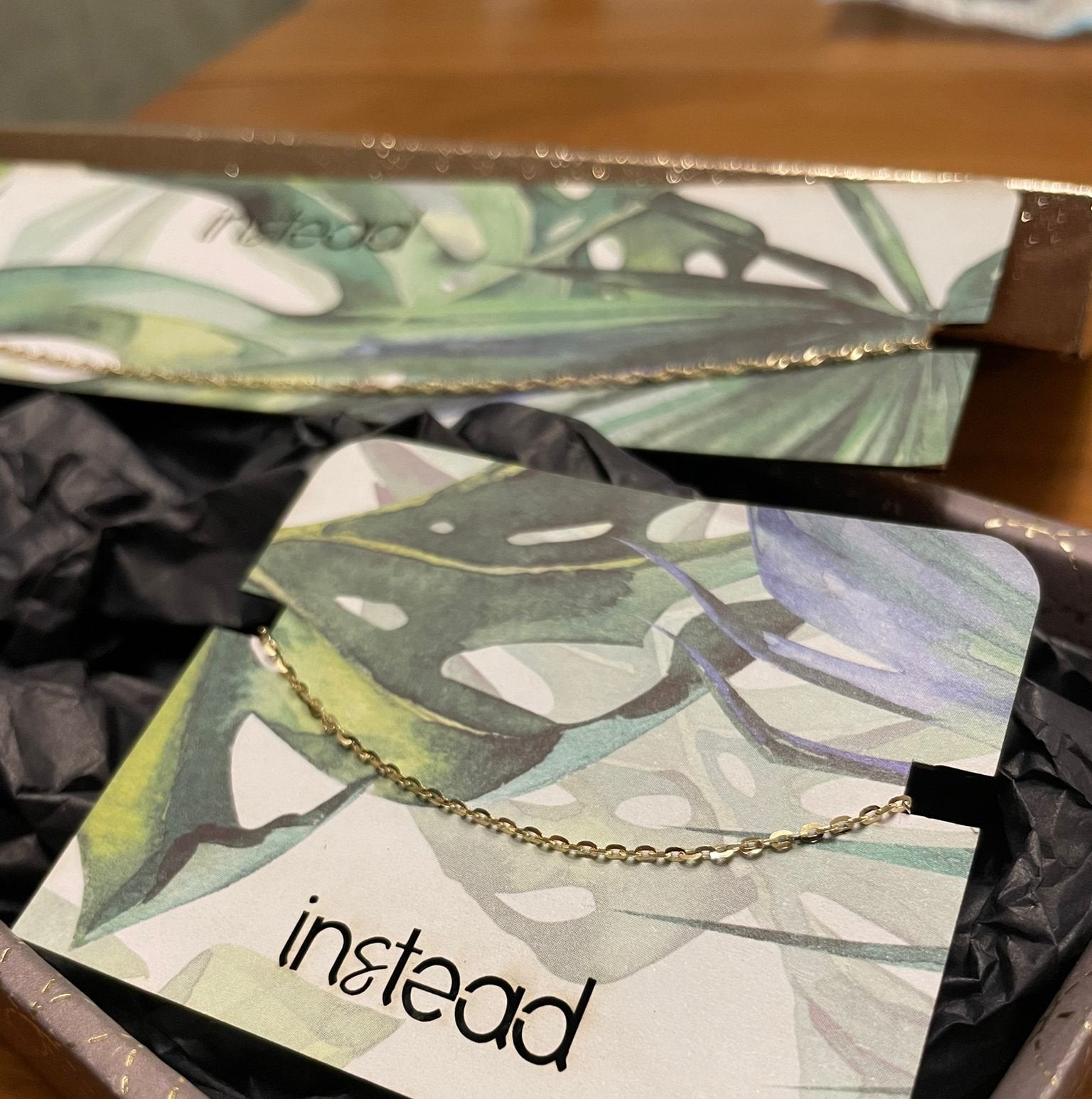 packaged gold chains