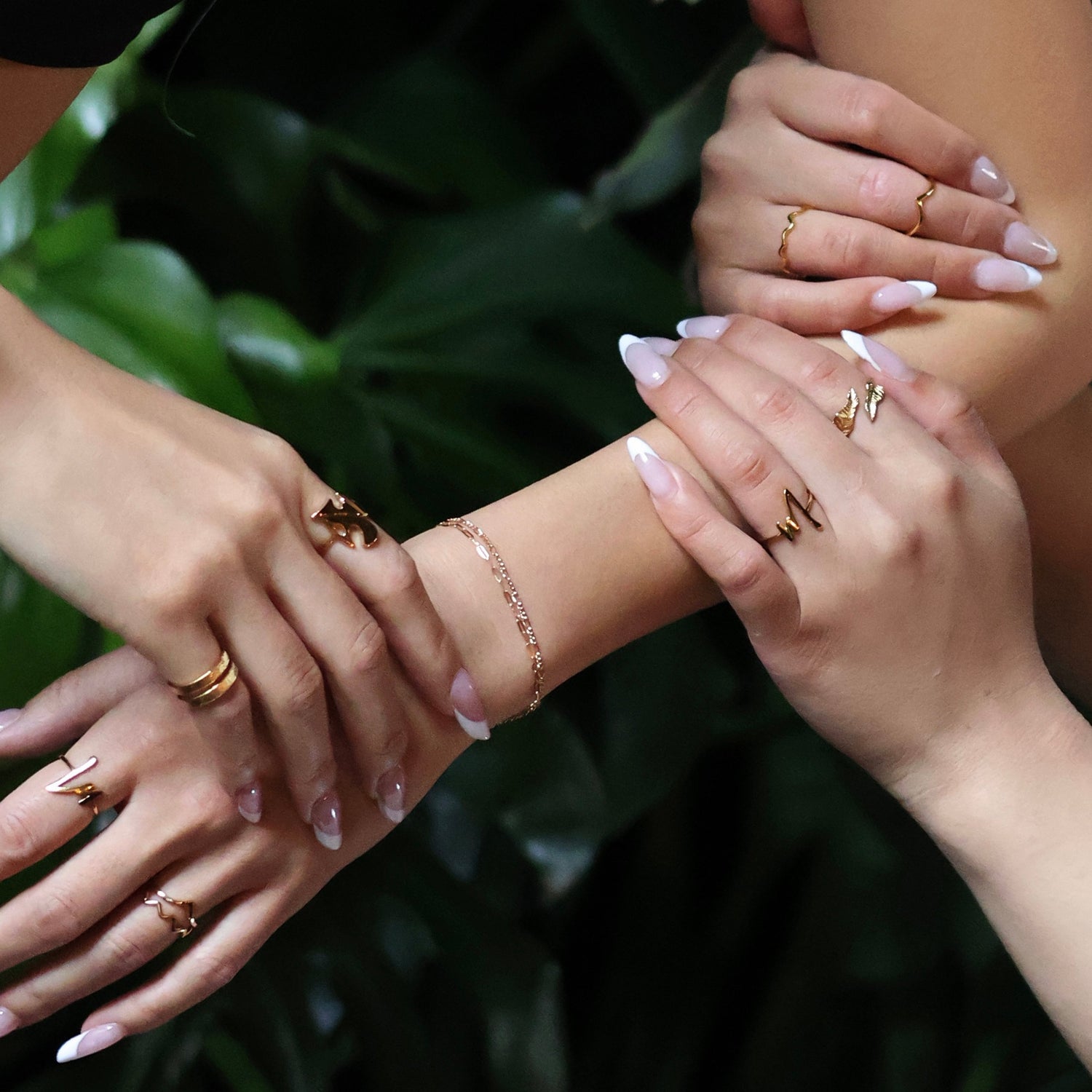 women gold rings and bracelets